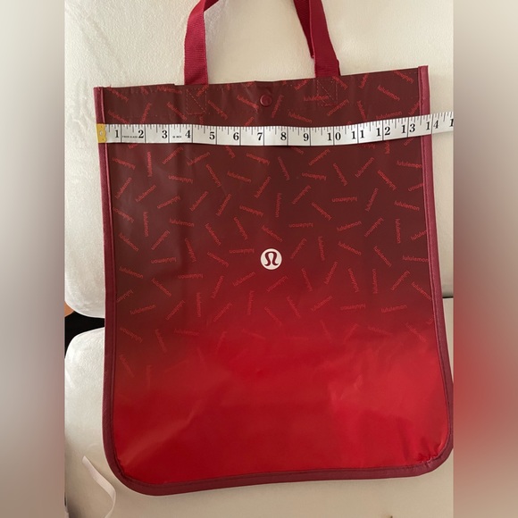 Lululemon 2-LARGE Red Lululemon Reusable Bags - Picture 5 of 10